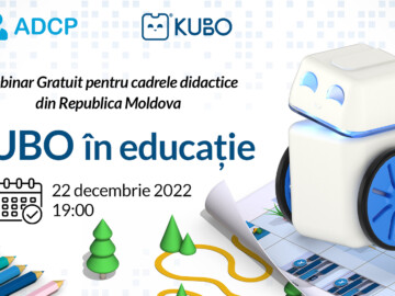 Webinar Gratuit pentru cadrele didactice din Republica Moldova „KUBO în educație”