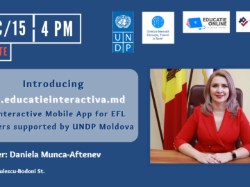 Introducing www.educatieinteractiva.md – An Interactive Mobile App for EFL Teachers supported by UNDP Moldova