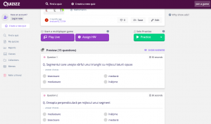liniile importante în triunghi test quizzis